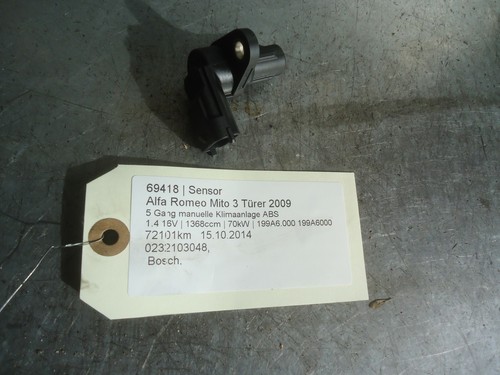 Sensor Alfa Romeo Mito 0232103048 1.4 16V 70kW 199A6.000 199A6000 69418