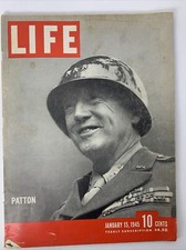 LIFE MAGAZINE JANUARY 15, 1945 GENERAL PATTON GERMAN BATTLE OF THE BULGE WWII LIFE MAGAZINE JANUARY 15, 1945 GENERAL PATTON GERMAN BATTLE OF THE BULGE WWII