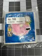 New 12-pack lot Midstate 5B Gas Lamp Light Mantles Tie On (Seconds)