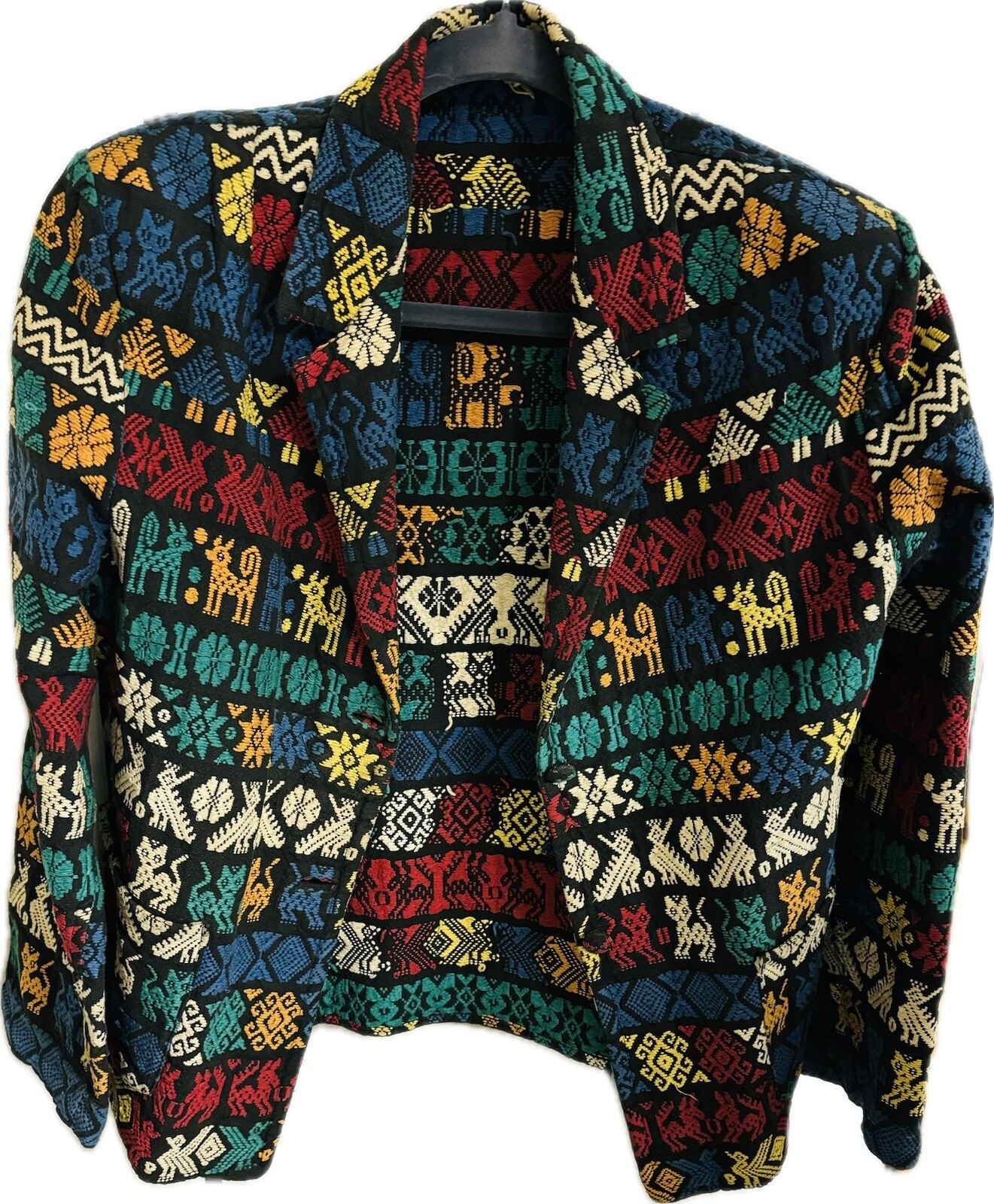 Blazer guatemalteco mediano vintage para mujer La Regional-image