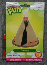 Darice Foamies Kit 3D Summer Fun Teepee Foam Kit   Arts  Crafts