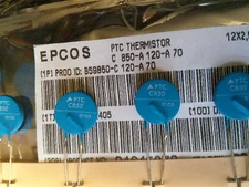 QTY-10 Pcs-EPCOS-B59850C120A70-PTC Thermistors 7.0 A, 3.7 ohms