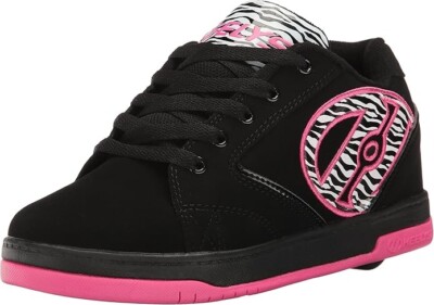 Heelys Youth Shoes Propel 2.0 771064H Black Hot Pink Zebra
