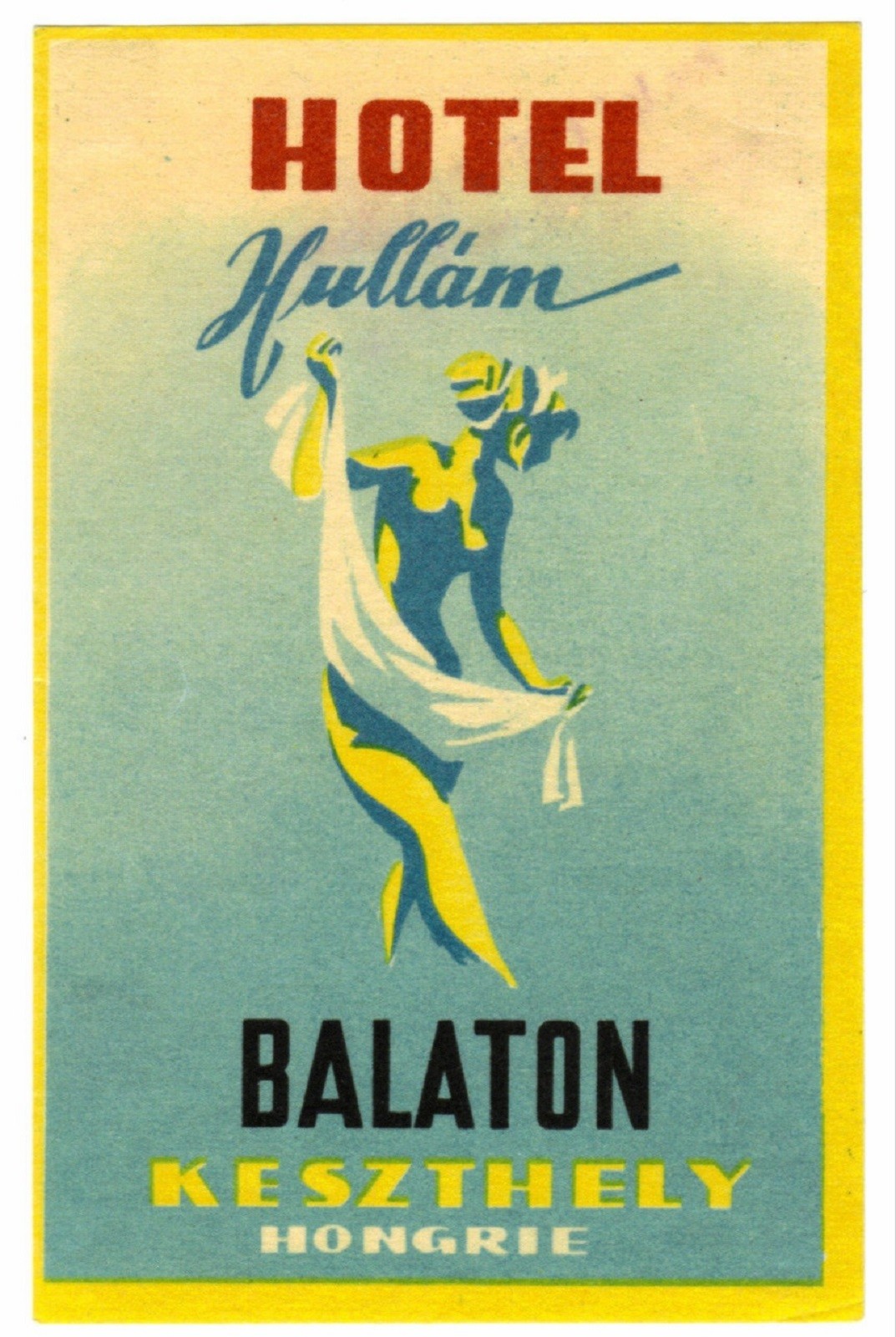 Luggage Tag Hungary Balaton Hotel Hullam Travel Accessory-image