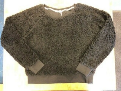 Project Social T Sherpa Pullover, Women's Black NWT, Large