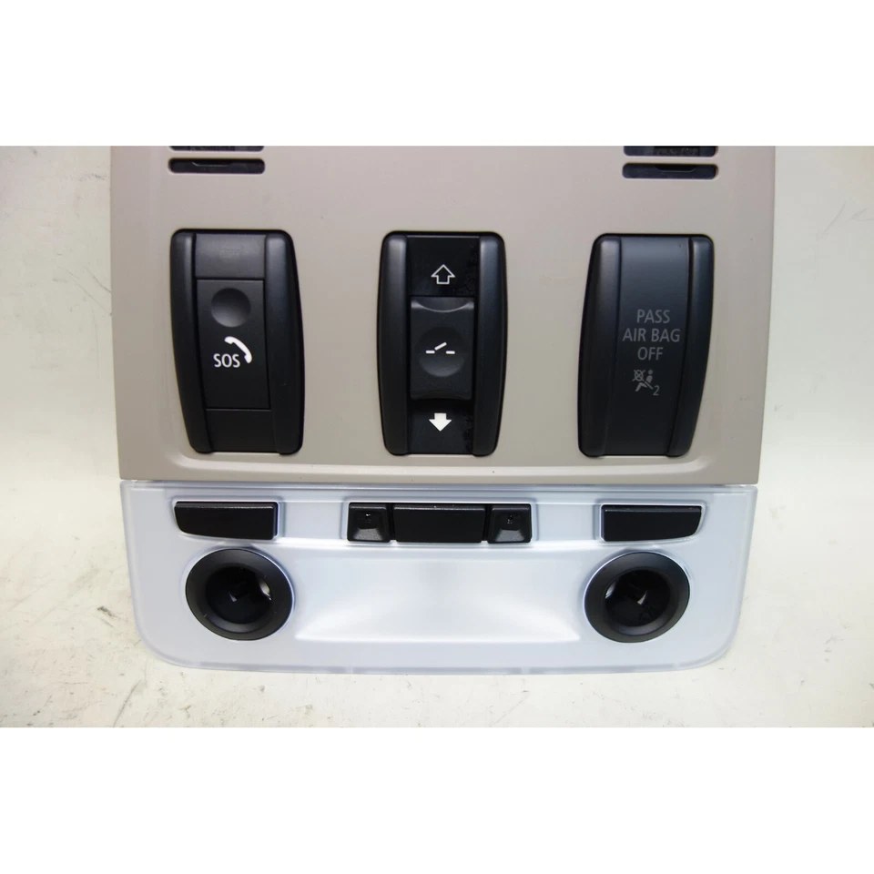 BMW E82 2008-2013 cupé serie 1 unidad de interruptor de luz de mapa delantero techo corredizo beige OEM Foto 4 de 4