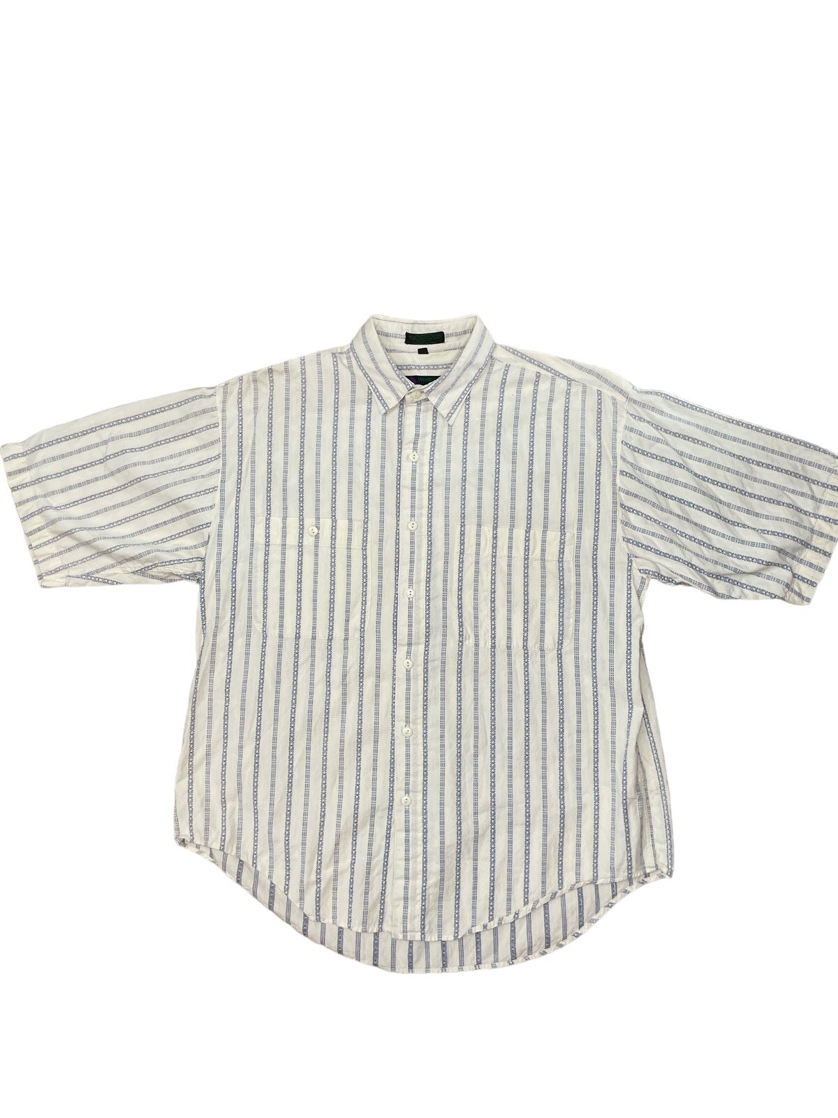 Sweat Vintage Col Rond Wimbledon 1992 - Imprimé Motif Argyle - Taille 2XL Blanc - Occasion Très Bon état
