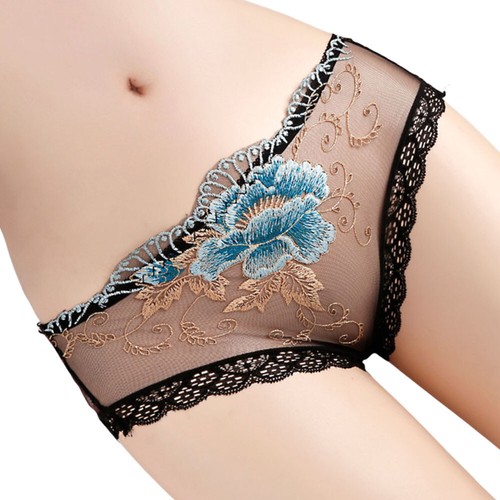 Women Floral Panties Brief Ultrathin Lace Underwear See-through Lingerie Knicke" - Picture 7 of 29