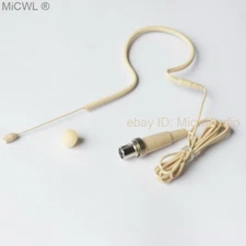 Pro Earset Headset Mic Microphone For MiPro Wireless - Beige
