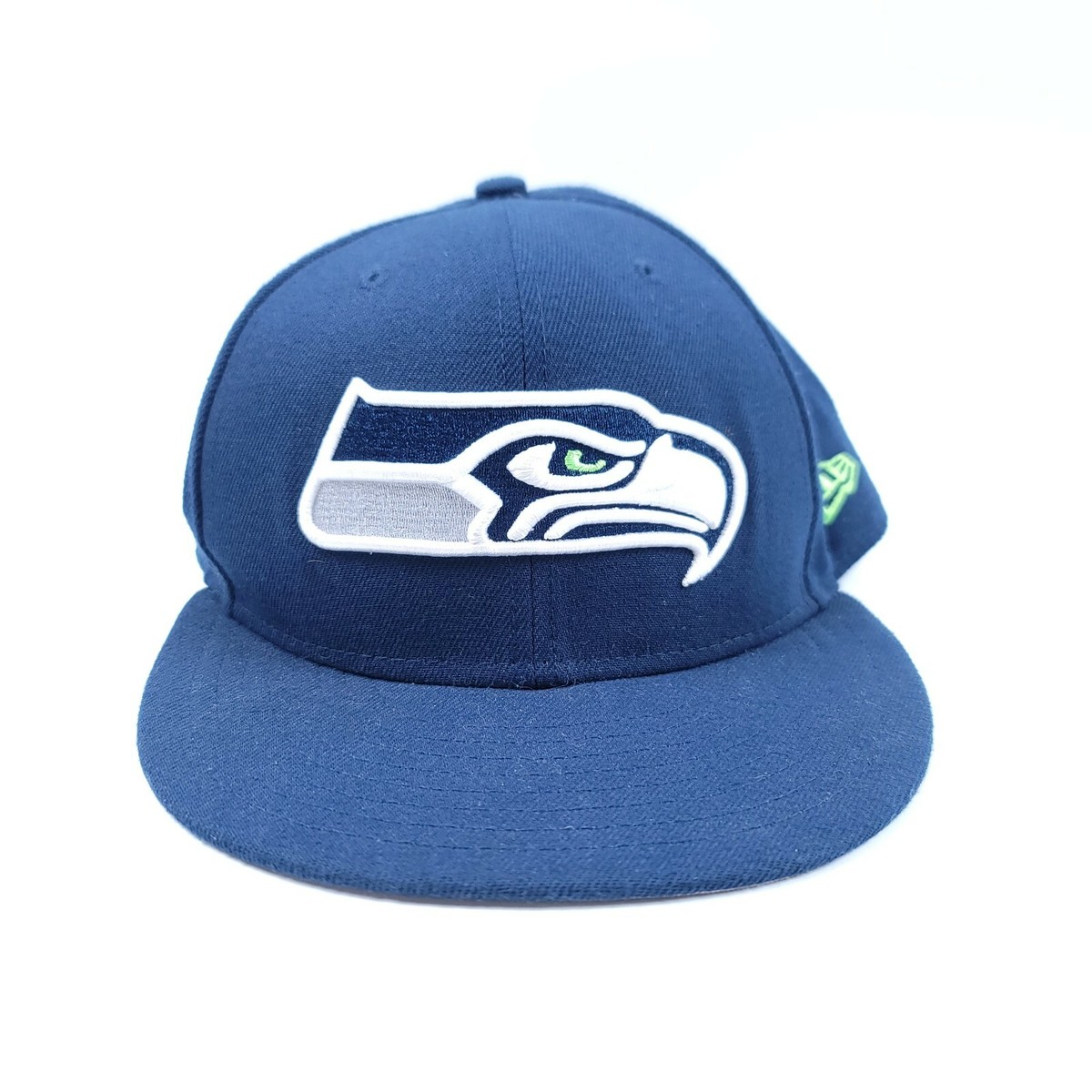 New Era 59Fifty NFL Seattle Seahawks Flat Bill Fitted Hat Cap Size
