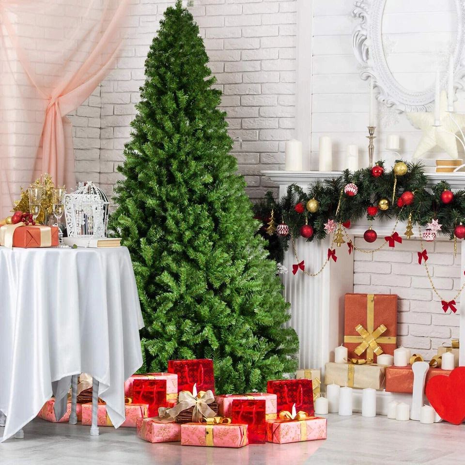 6FT Christmas Tree Pine Bushy Green Artificial Xmas Tree With Metal Stand Decor - Image 2 of 4