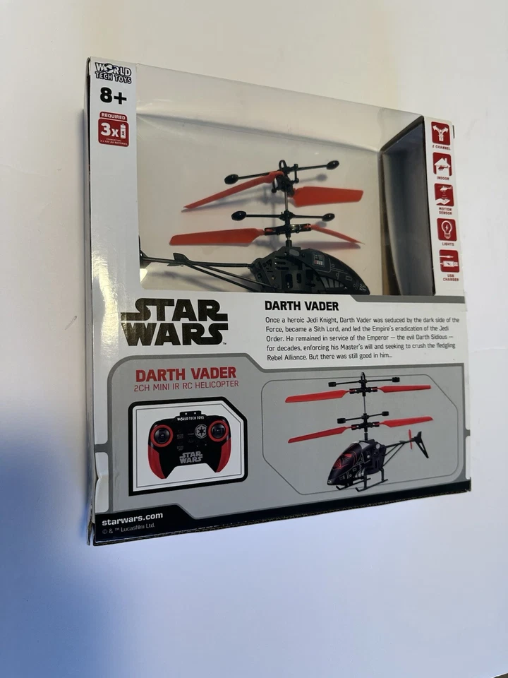 WORLD TECH DISNEY STAR WARS GALACTIC EMPIRE MINI REMOTE CONTROL RC HELICOPTER - Image 2 of 4