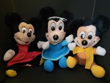 Vintage Stuffed Animal Plush Disney Mickey's Christmas Carol Minnie Mouse Lot