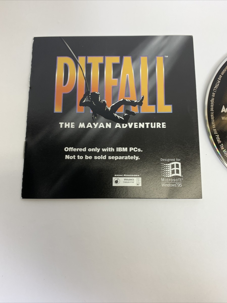 Pitfall Mayan Adventure PC Video Game CD-ROM Windows 95