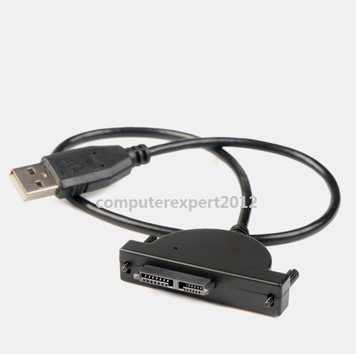 USB 2.0 Cable Adapter to SATA 7+6 13 Pin for DVD CD ROM ThinkPad Ultrabay ODD - Picture 3 of 5