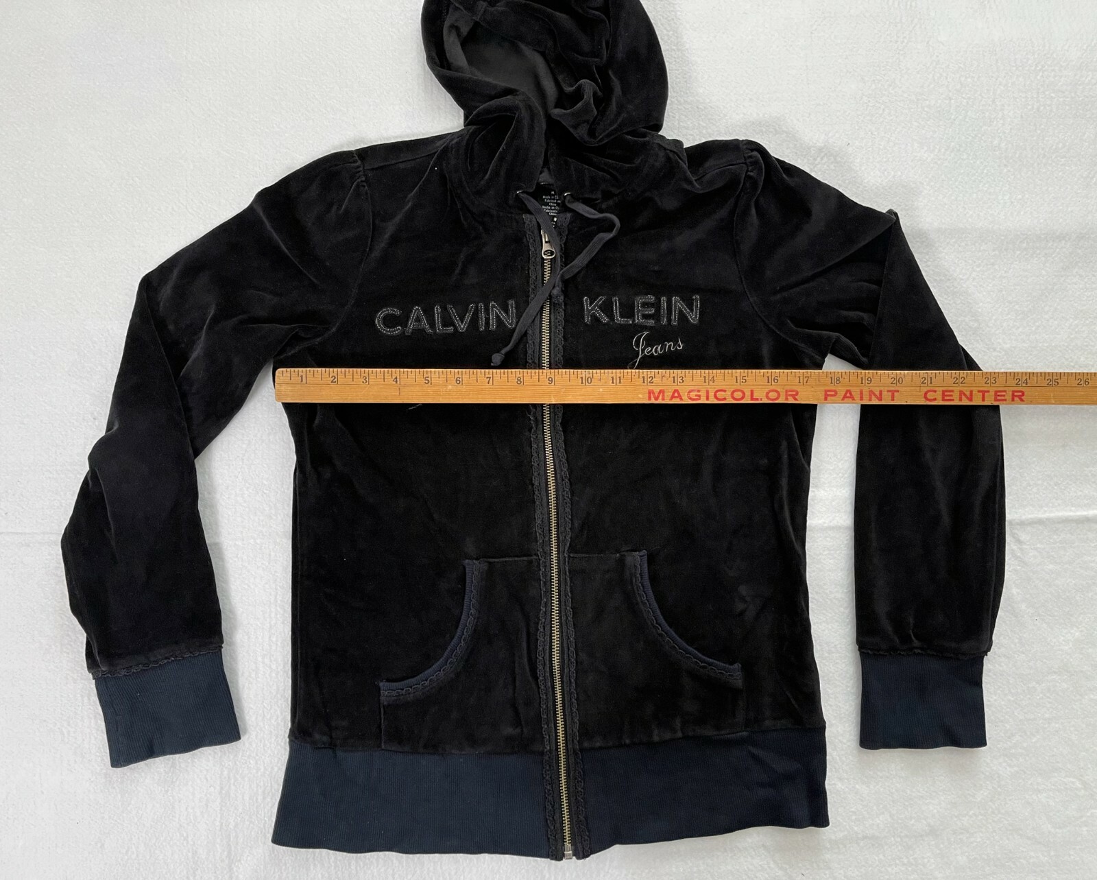 Calvin Klein Jeans Womenu0026#039;s Full Zip Hoodie Black Size Medium Sweatshirt  | eBay