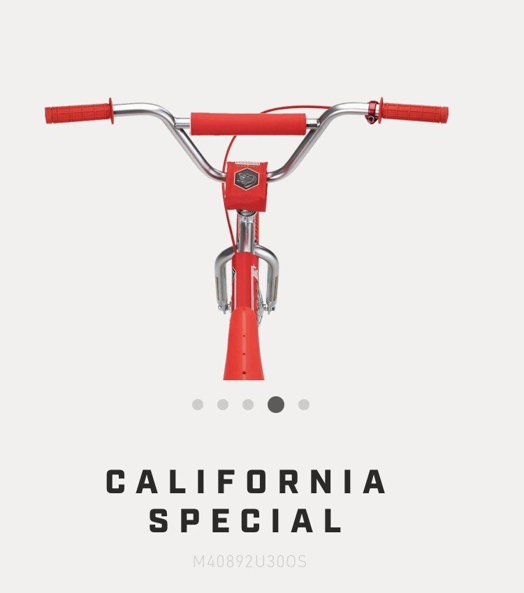 MONGOOSE CALIFORNIA SPECIAL CLASSIC LIMITIED EDITION RED ONLY 528