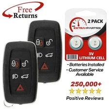 2 Replacement Keyless Entry Remote Car Key Fob for 2010-2015 Land Range Rover