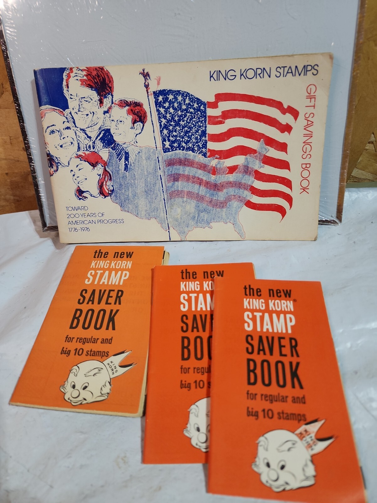 New King Korn Stamps Saver 3 Empty Book & Gift Savings Chicago Illinois