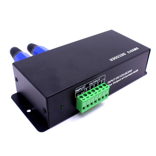 4CH DMX 512 Decoder Led strip Digital Controller RGBW 4 Channel Dimmer DC12V-24V - Picture 5 of 7