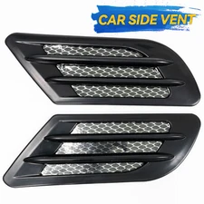 Universal Car Air Flow Fender Side Intake Vent Decor Decoration Sticker Grille.