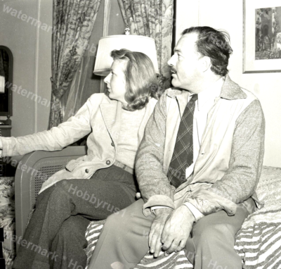 Ernest Hemingway Martha Gellhorn 1940 ORIGINAL 4x5 Photo