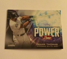 2020 Stadium Club Chrome Power Zone Refractor SP Frank Thomas Chicago White Sox