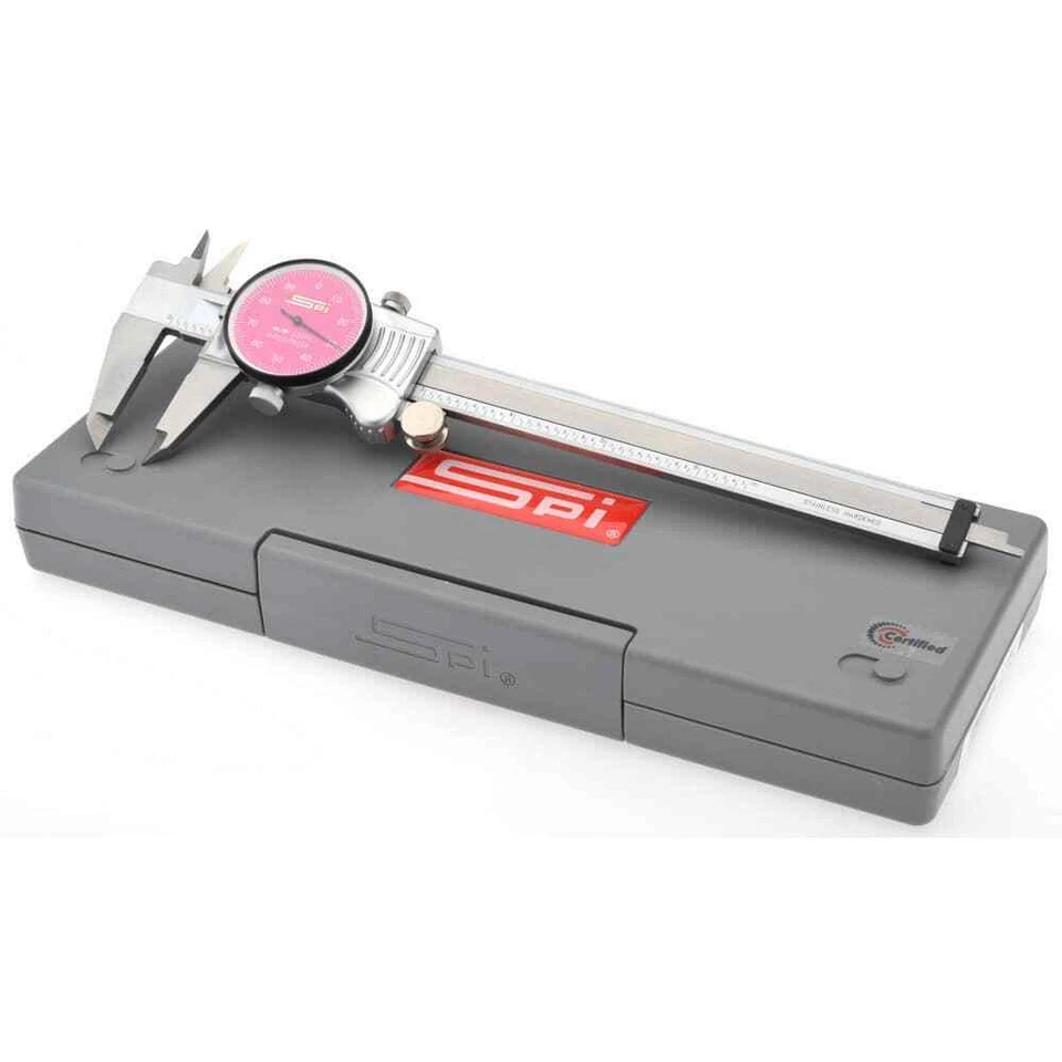 Pinza de esfera SPI 17-986-1 púrpura de 0" a 6", graduaciones de 0,001", 0,1" por rev