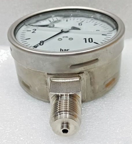 WIKA EN837-1 PRESSURE GAUGE 0-10 BAR NEW FAST SHIPPING - Picture 6 of 10