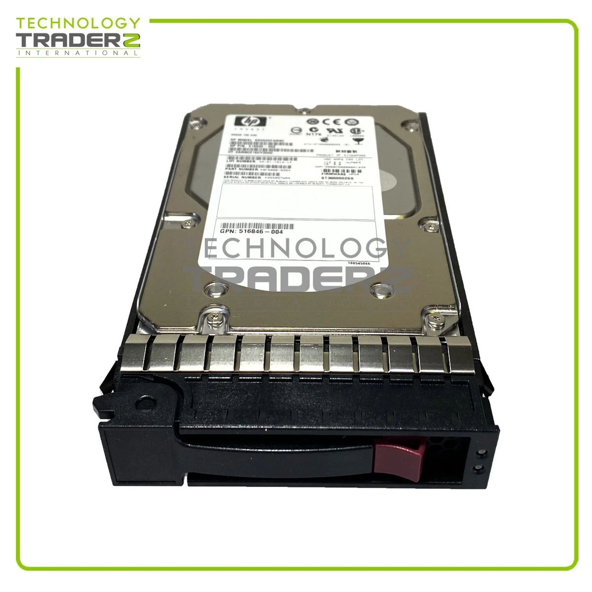 Disque Dur HPE 600GB 15K SAS – 3,5″ Avec Caddy – 875217-002 – Occasion Bon état