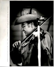 LG46 1981 Original Cross Photo FIDDLE ROY MORGAN BG Ramblers Fiddler Musician