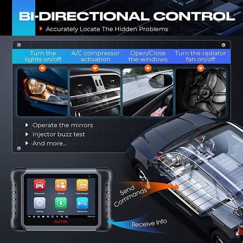 Autel MaxiPRO MP808S OBD2 Diagnostic Scanner Tool Bidirectional K Coding TPMS - Picture 6 of 12