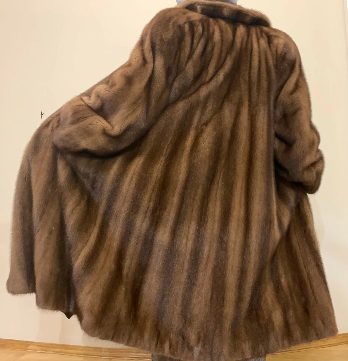 Long Sable Coat Luxurious Vintage Brown Premium Russian Fur coat
