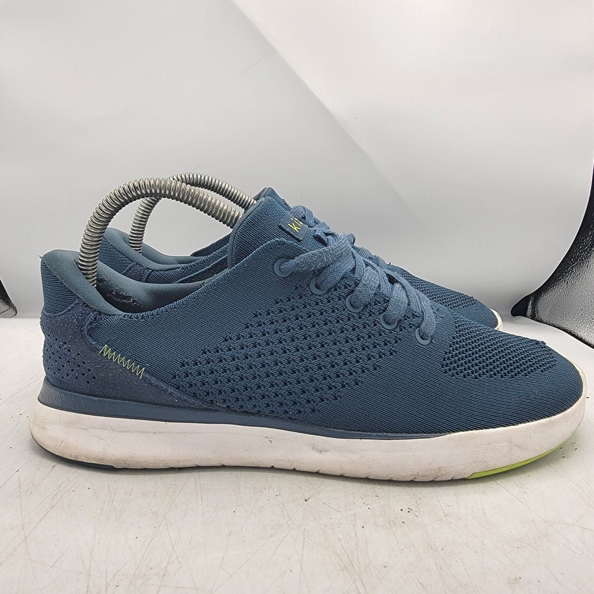 Kizik Lima Tidepool Mens 7 Wide Blue Hands Free Sneakers 