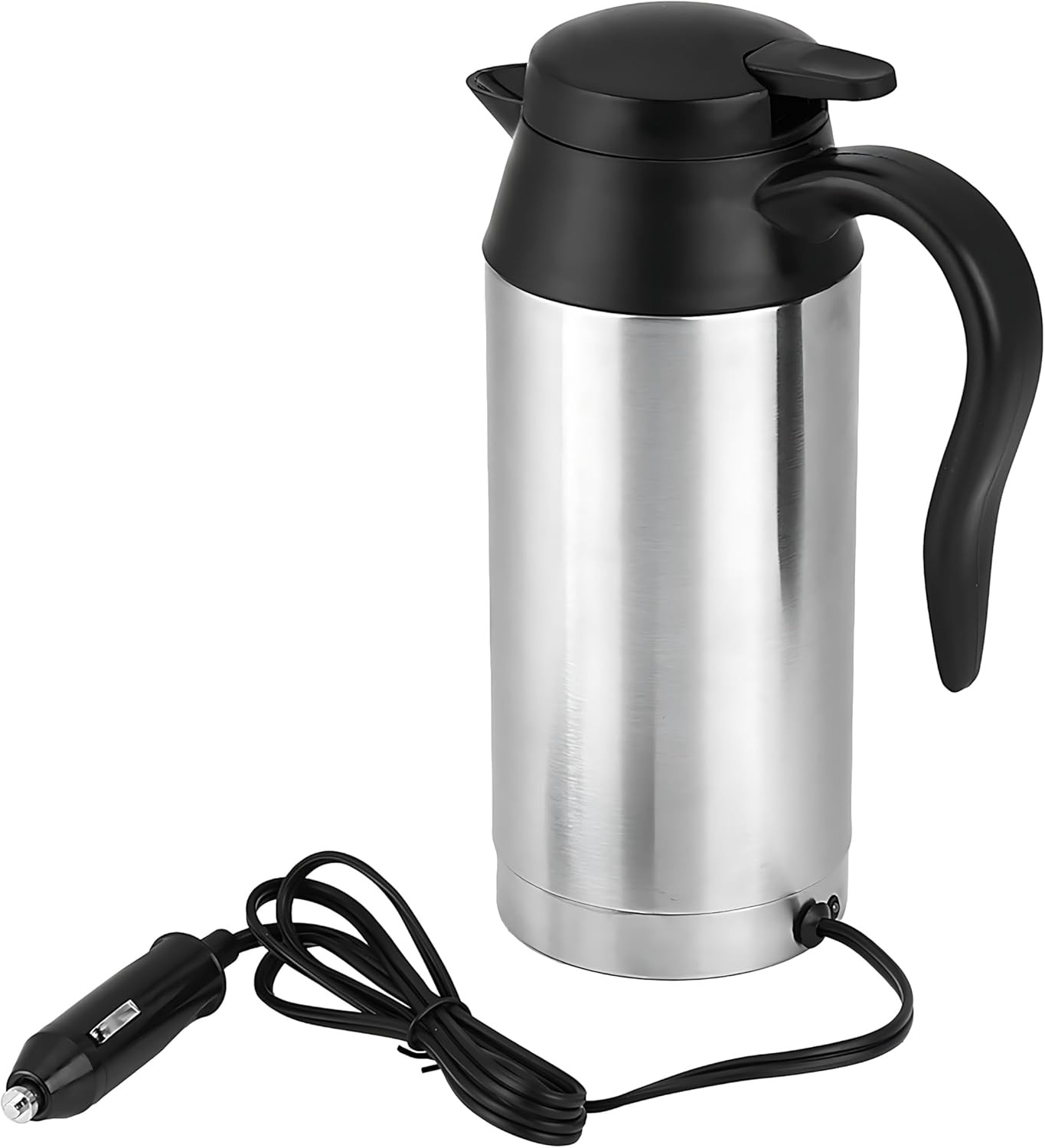 12V Portable Stainless Steel Car Electric Kettle for Travel Tea & Coffee