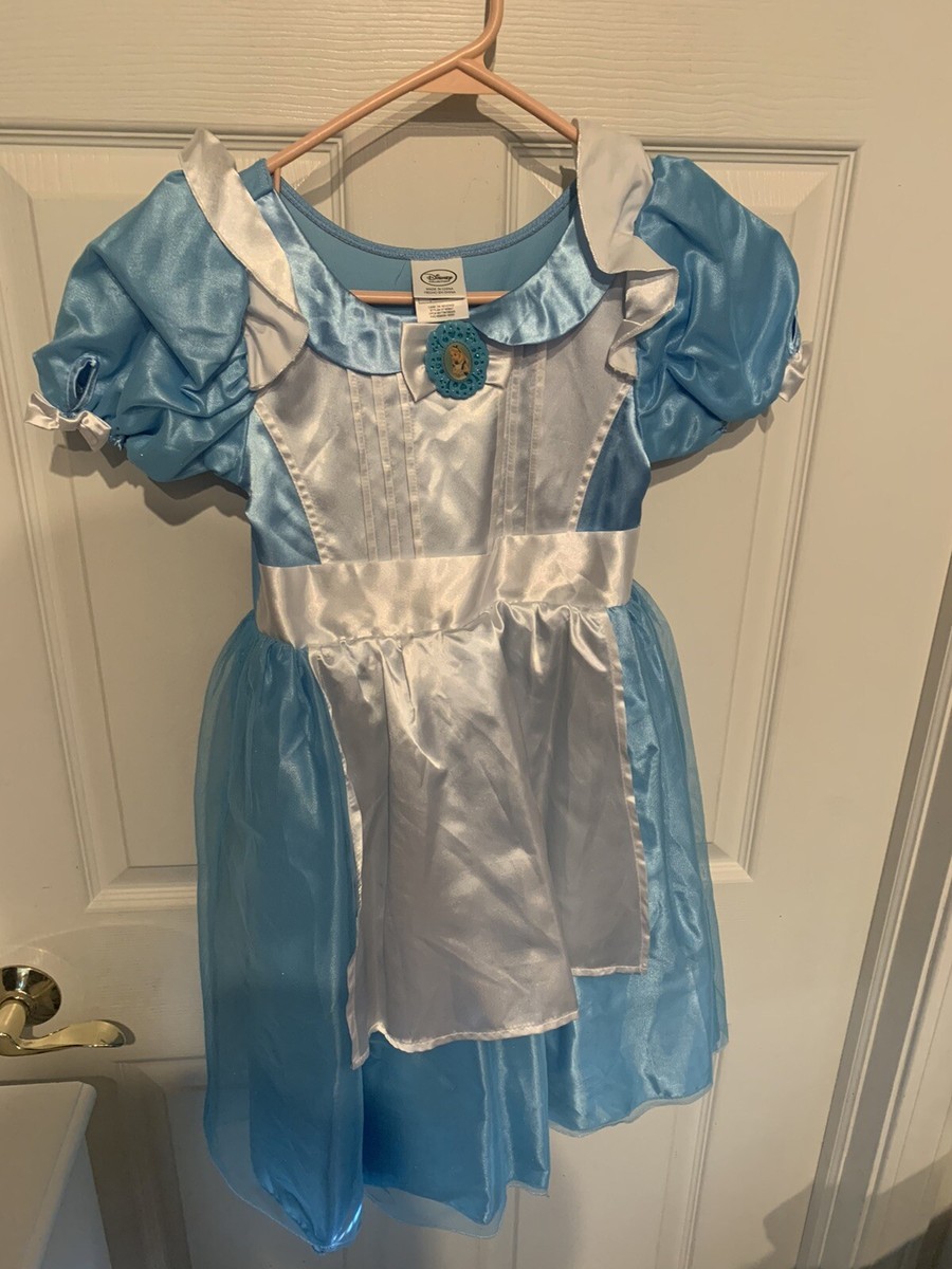 Zzcostumes Alicia Kinderkostüm Für Mädchen Gr. 7-9 Jahre – Mit Kleid, Schürze Und Socken