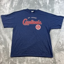 Vintage St. Louis Cardinals Lee Sport T-Shirt Size XL Blue Y2K MLB Baseball 2006