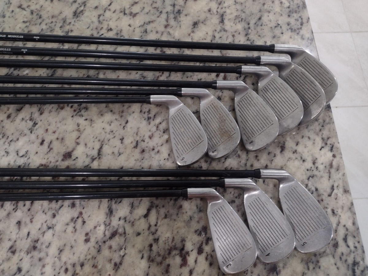 Rare Burberry Golf Clubs Iron Set 3-9 PW SW Right Handed Regular