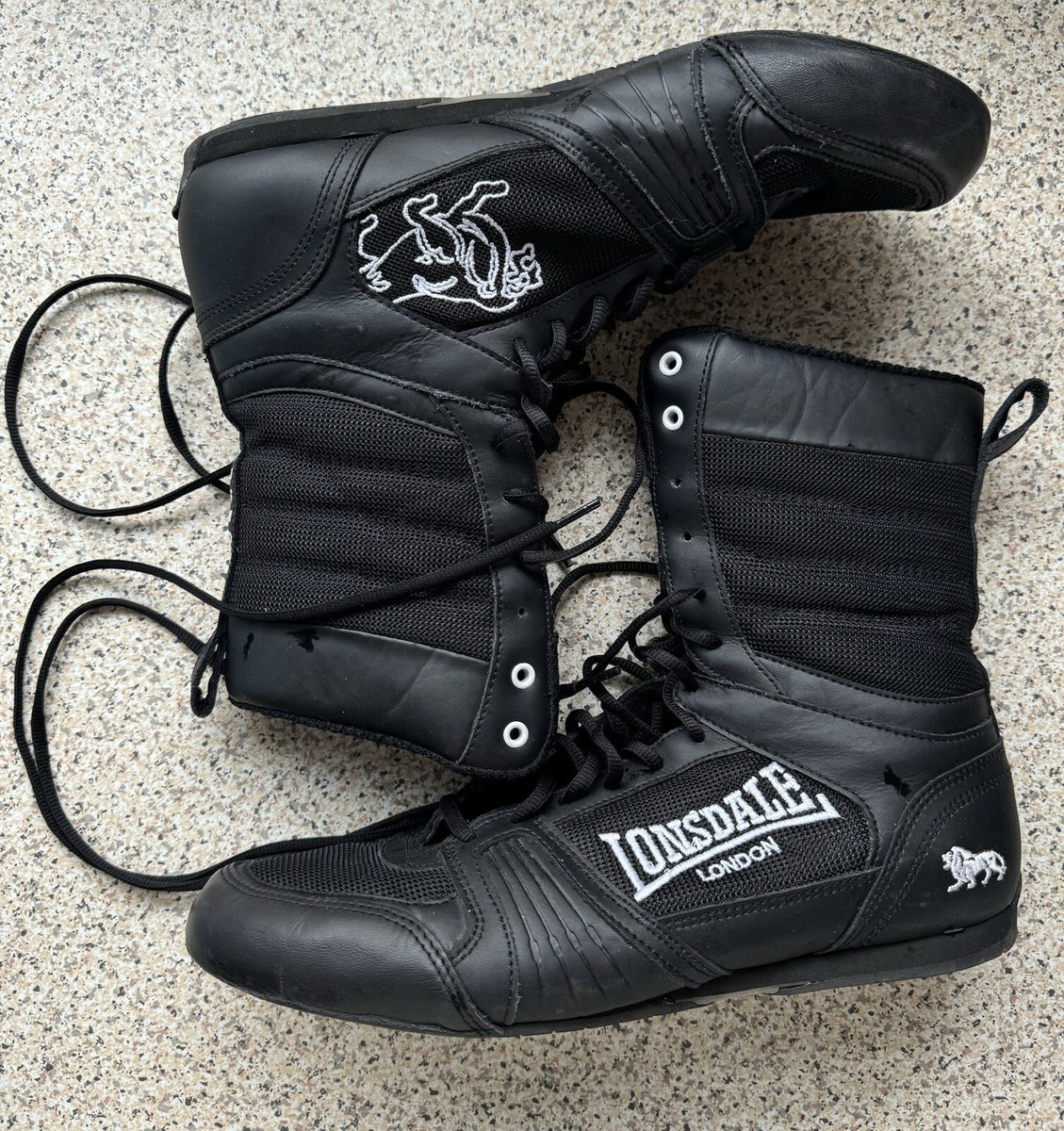 Lonsdale Contender Hi 00 • Black Boxing Boots • UK 11 EU 46 US 12