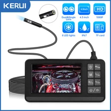 Industrial Endoscope 1080P HD 4.3''Screen Borescope Inspection Snake Camera IP67