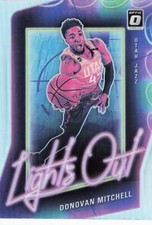 2020-21 Donruss Optic #6 Donovan Mitchell Lights Out Holo Jazz Cavs