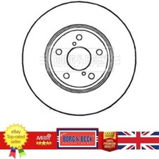 Brand New Brake Disc For Lexus LS 00-06 4351250190 BORG & BECK BBD4809