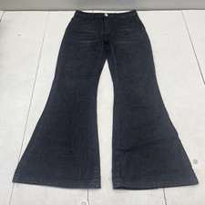 Women  s Black Wide Leg Jeans Size Medium