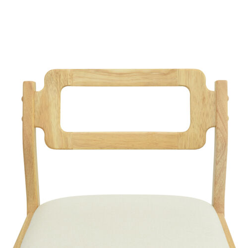 5Pieces 47.2"Extendable Square Dining Table Set Two Drop Leaves 4 Chairs Natural - Picture 20 of 20