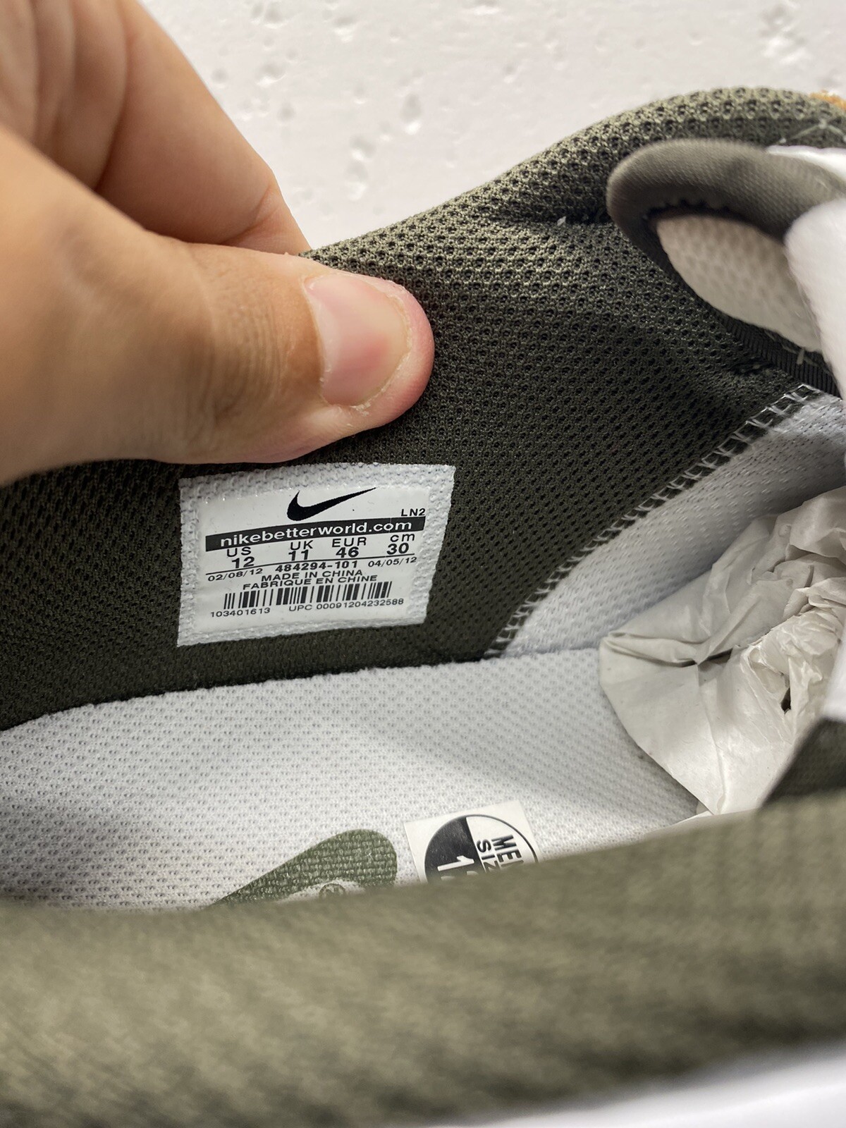 Rare Nike SB Dunk Air Orange Golf Shoes 484294-101 Mens Size 12 Jordan Tiger