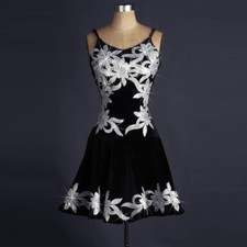 Latin Dance Dress Salsa Tango Cha cha Ballroom Crystal Competition Dress F227