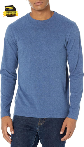 Men'S Regular-Fit Crewneck T-Shirts, Long-Sleeve ⭐️⭐️⭐️⭐️⭐️