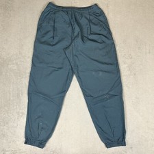 Vintage 90s Nike Nylon Windbreaker Track Pants Mens XL Teal Swoosh Y2K Joggers