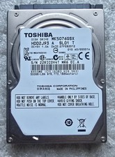 Toshiba MK5076GSX ,HDD2J93 500GB SATA 2.5 HDD, Pre-Owned