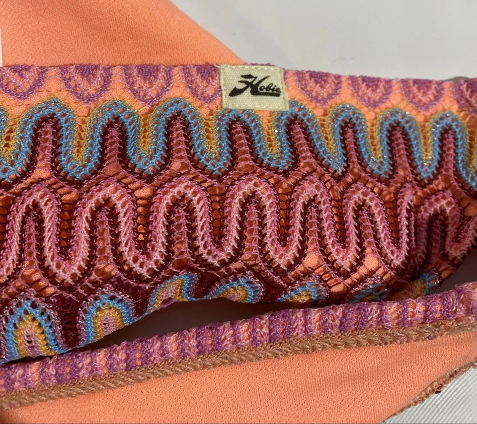 Hobie Sparkle Halter 2 Piece Swimsuit Tankini Top & Bikini Bottom Women's SZ L - Image 3 of 4